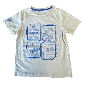 STAR WARS Galaxy's Edge Droid Depot T-Shirt Kids S 5-6 Disney Parks Tee Top Boy